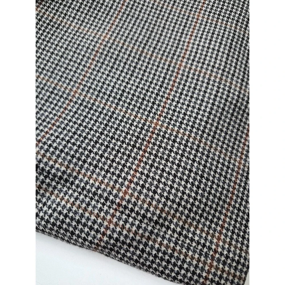 Joseph Abboud Men's 42L Three Button Wool Sports Coat Gray Multi Check